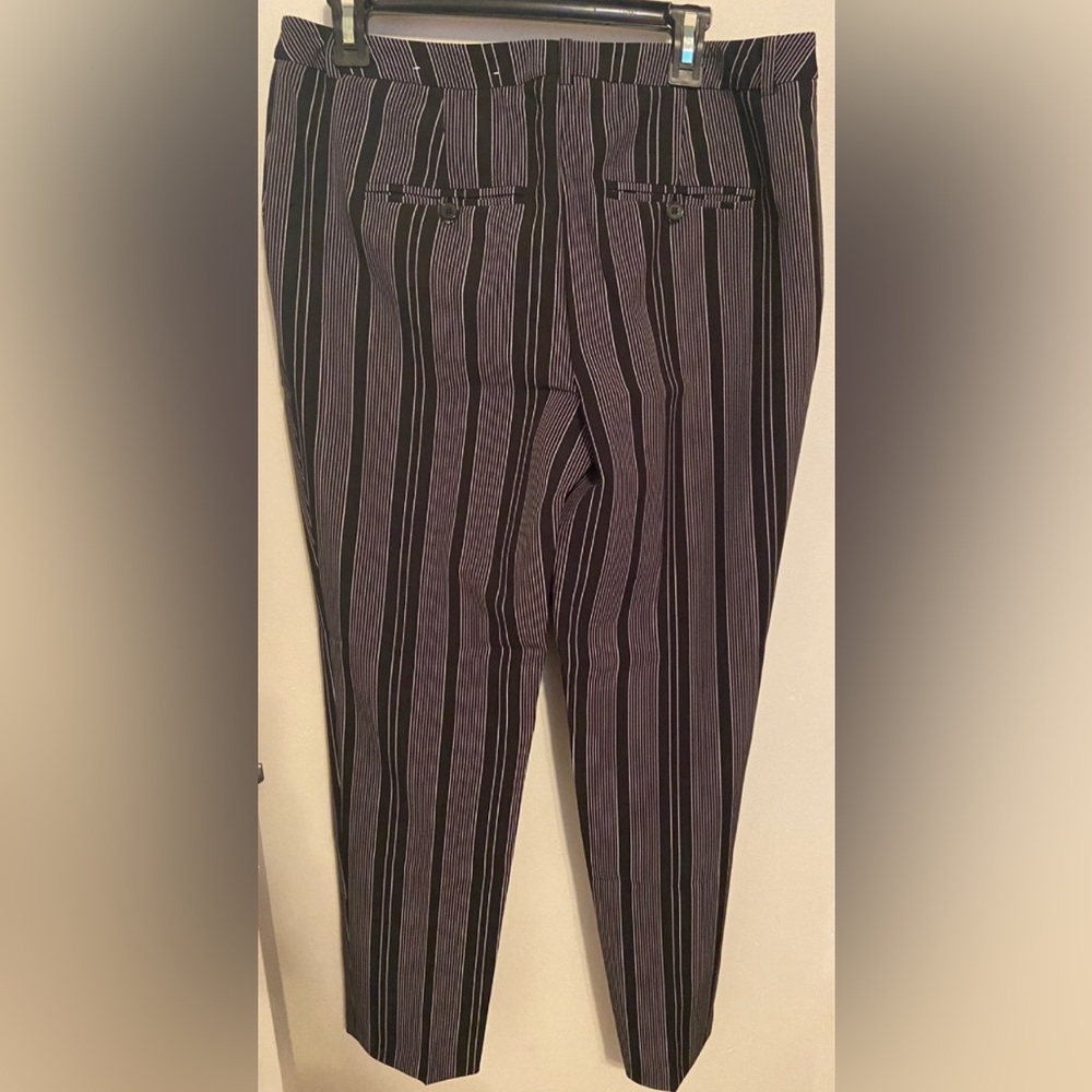 Cato Contemporary Black & White Slacks NWT